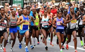 Professional athletes from around the world compete in the Scotiabank Ottawa Marathon