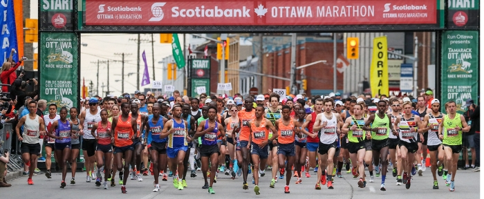 Scotiabank Ottawa Marathon start line